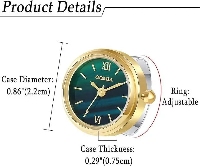 Analog ring watch – unisex
