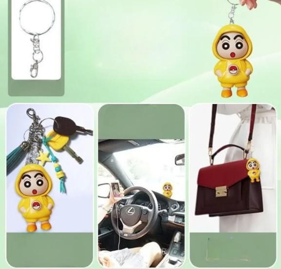 Shinchan face chaning keychain