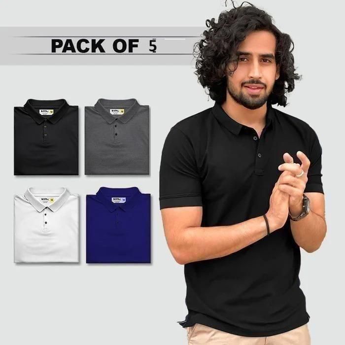 Pack of 5 polo t shirt