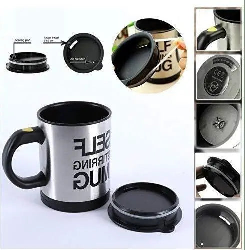 Self stirring coffee mug