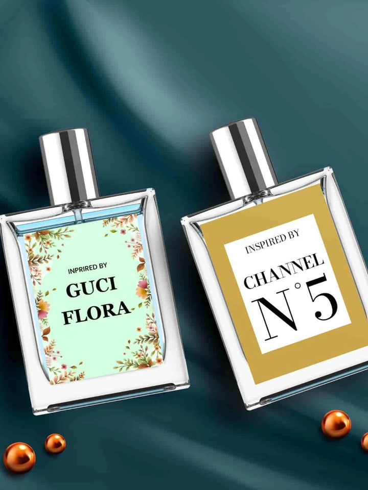 Gucci Flora & Chanel N°5 Inspired Perfume – Pack of 2