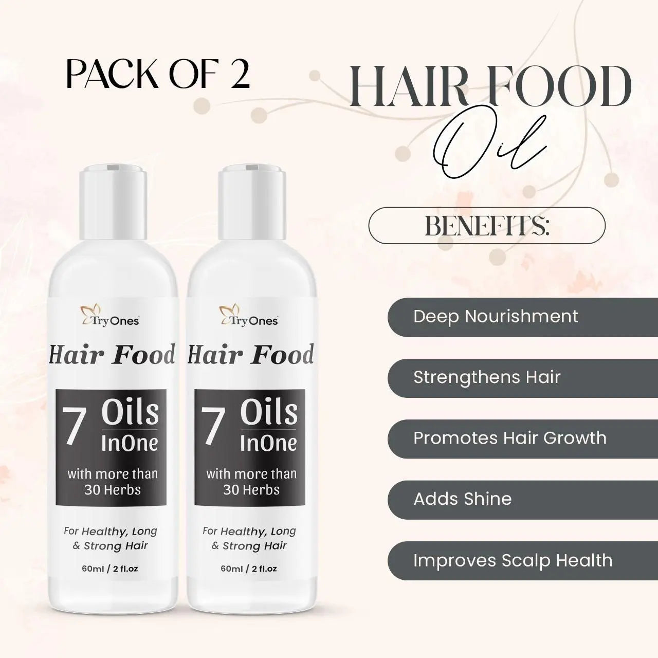 Hair food 7 oils – pack of 2