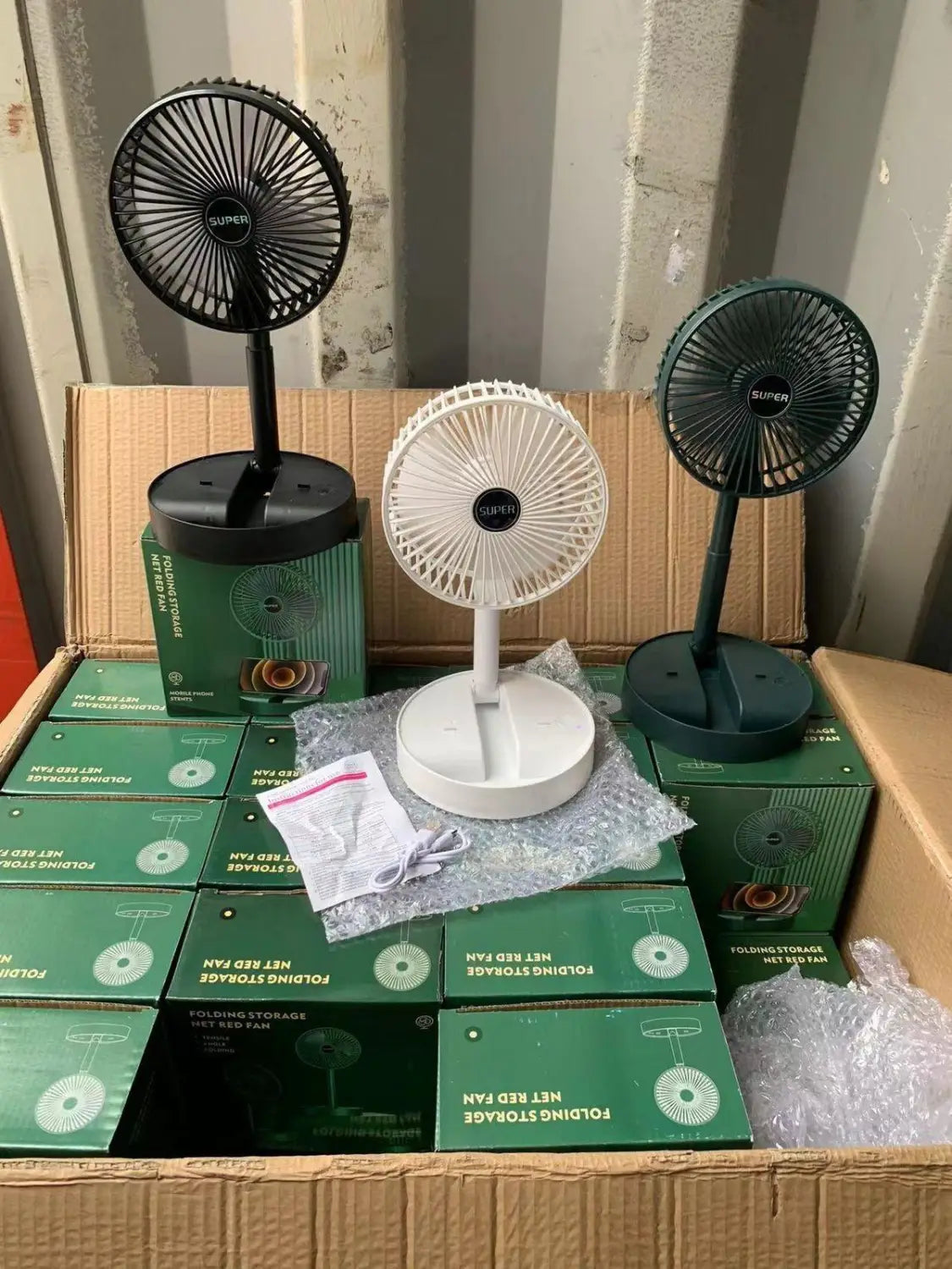 Powerful rechargeable high speed table desk fan