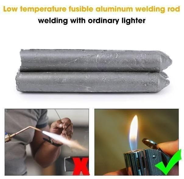 Low temperature repair welding rods