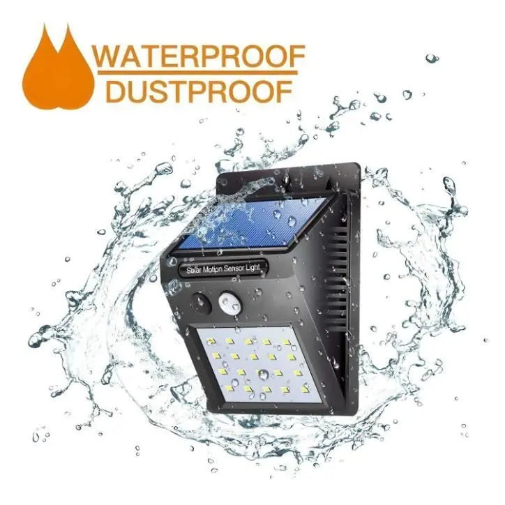 Solar motion sensor security light