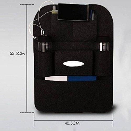 Compatible multi-pocket seat back storage bag organizer holders pack of 2