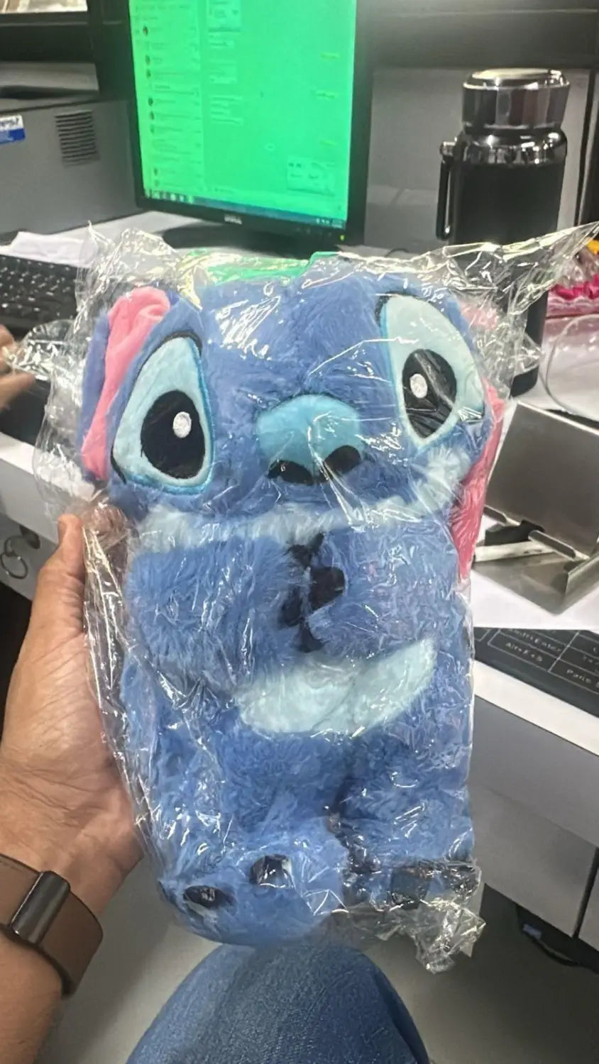Musical breathing stitch doll