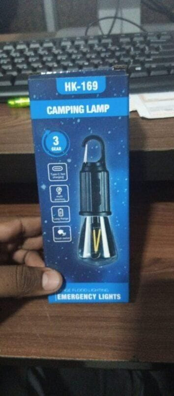 Decorative hanging bulb with 3 modes tent lamp for camping pac of 2