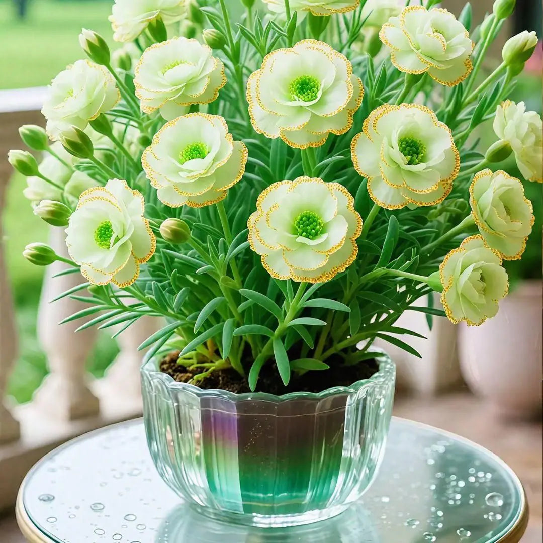 Double moss rose seeds + potmix