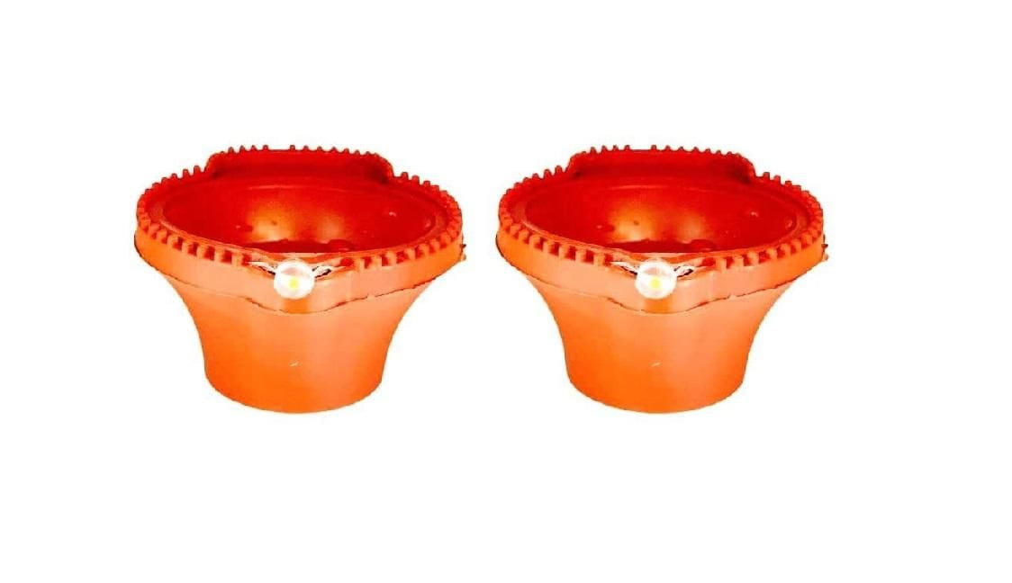 Led light water sensor diyas plastic with ambient lights (pack of 6/12/18/24)