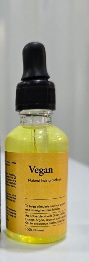 Vegan natural hair growth oil (pack of 2)