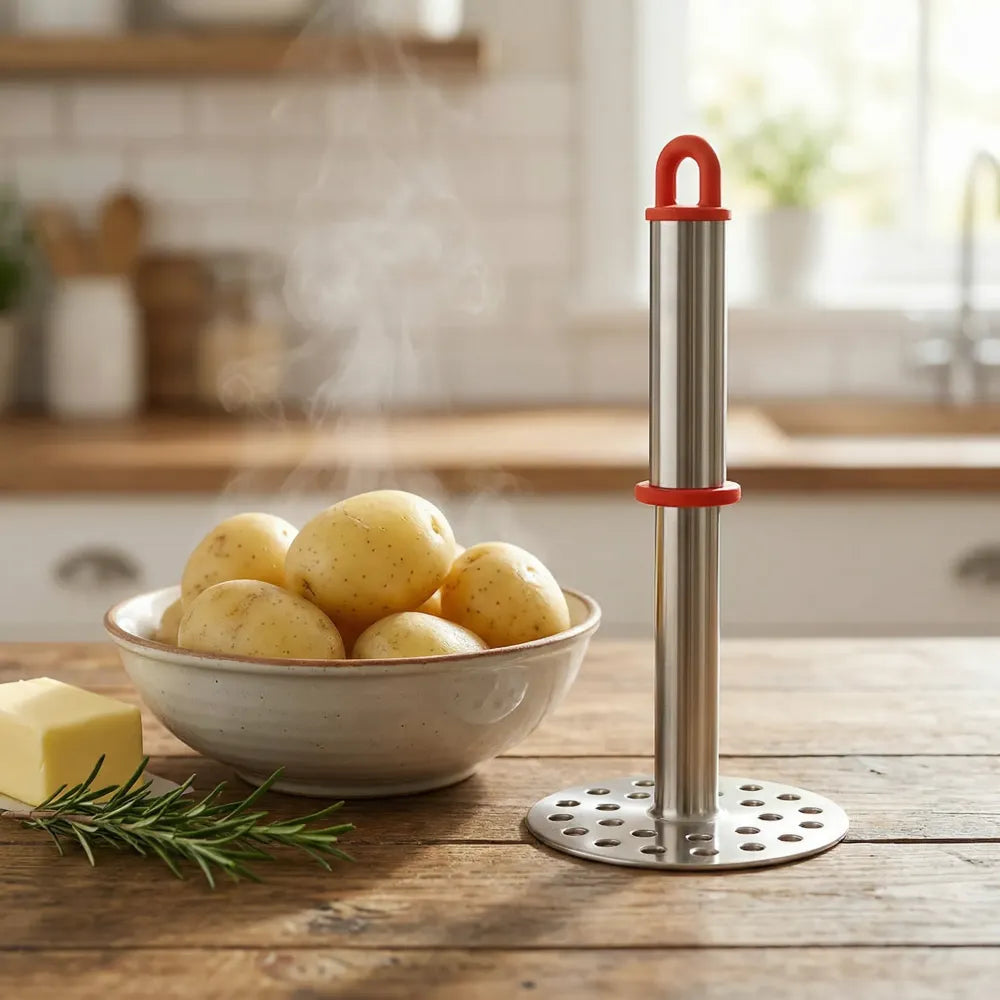 586 stainless steel potato masher paubhaji - kitchen tool