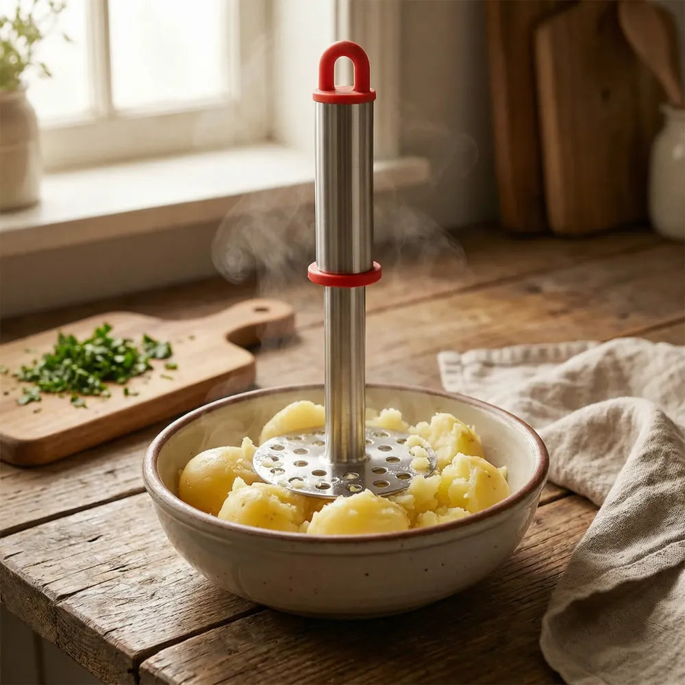 586 stainless steel potato masher paubhaji - kitchen tool
