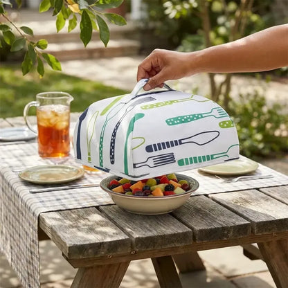 5864 foldable food covers anti-dust heat preservation anti fly mosquito kitchen lid cover for hot dish insulation
