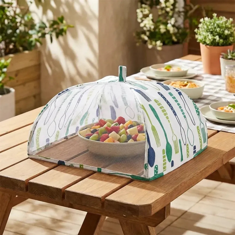 5864 foldable food covers anti-dust heat preservation anti fly mosquito kitchen lid cover for hot dish insulation