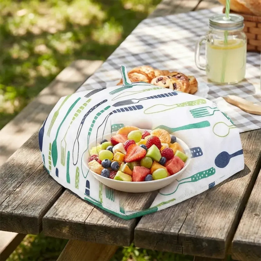 5864 foldable food covers anti-dust heat preservation anti fly mosquito kitchen lid cover for hot dish insulation