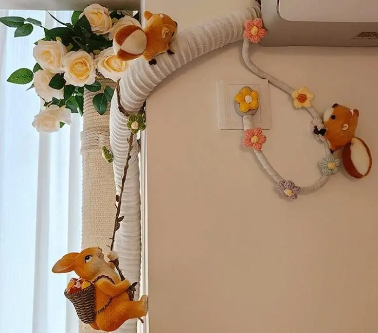 Resin garden rabbit decor