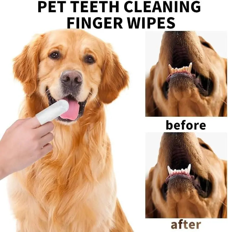 Pet dental finger wipes – 50 pcs