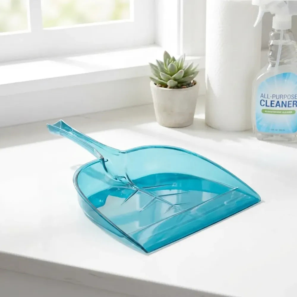 5912 plastic unbreakable dustpan big size with long handle dust collector pan for home and kitchen(pack of 1pc)
