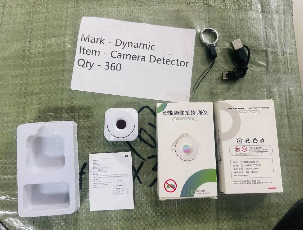 Mini camera detector