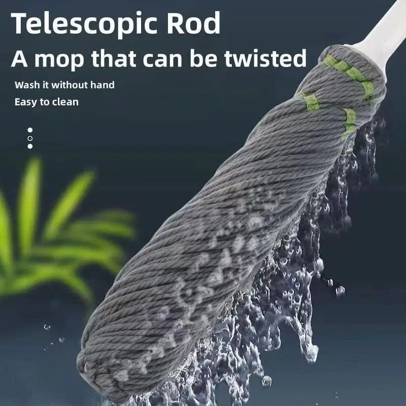 Twist mop for floor cleaning