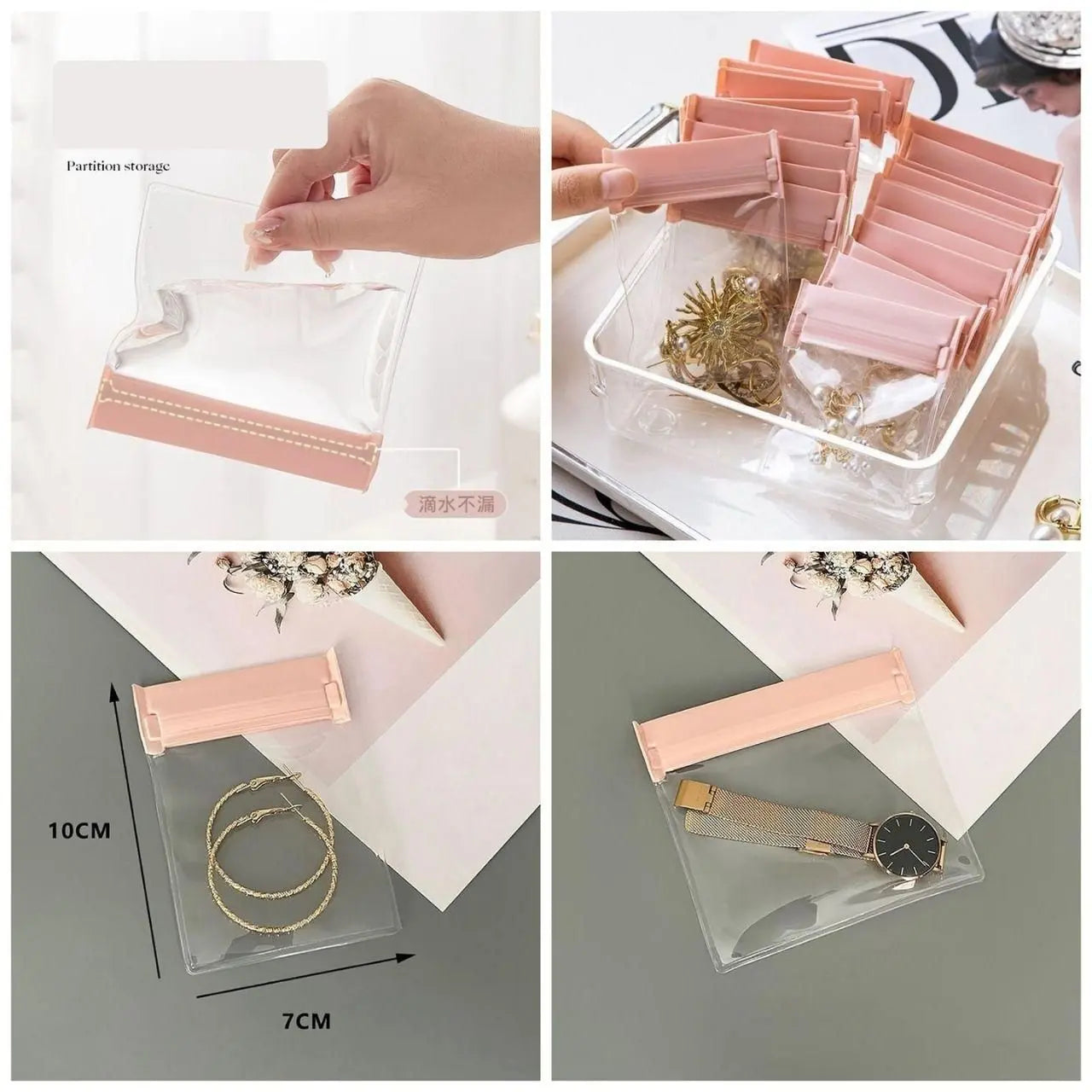 Anti Tarnish Jewellery Bags – Pack of 4