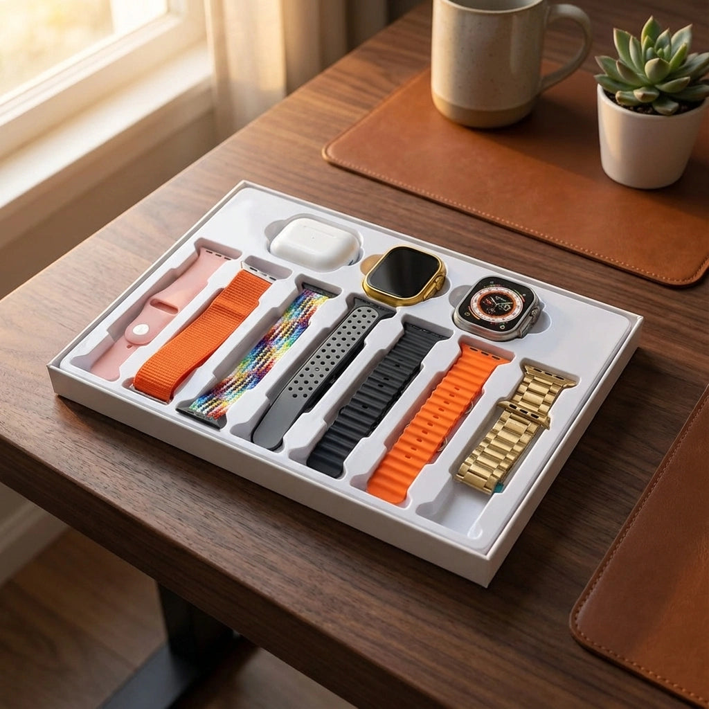 Ultimate Smartwatch Combo with Bluetooth Calling &amp; Earphones