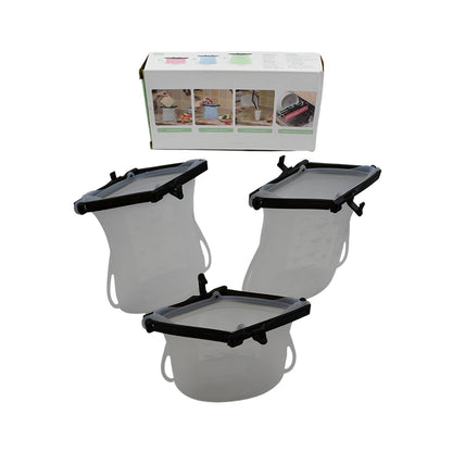 5985 Reusable Silicone Food Storage Bag 3 Bag Set Leakproof Lock Reusable Flat Bottom Freezer Bags Sandwich Bags