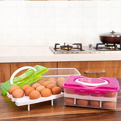 32-Grid Egg Storage Tray - Home & Kitchen