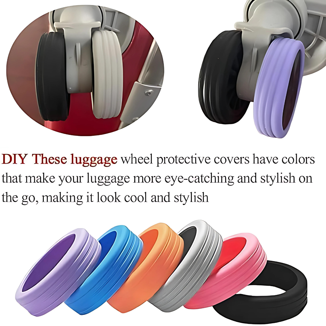 Luggage Wheel Protection Cover (Pack of 4)