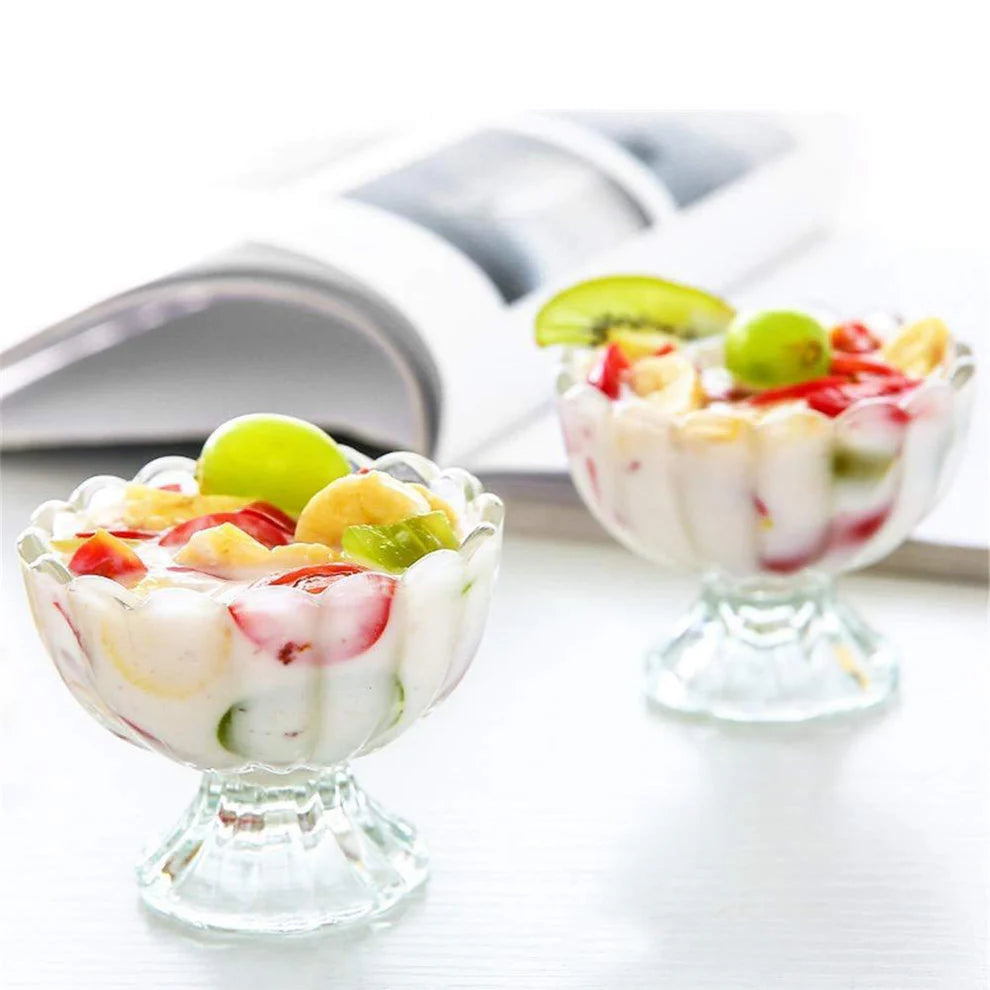 Glass dessert bowl set – 6 pcs