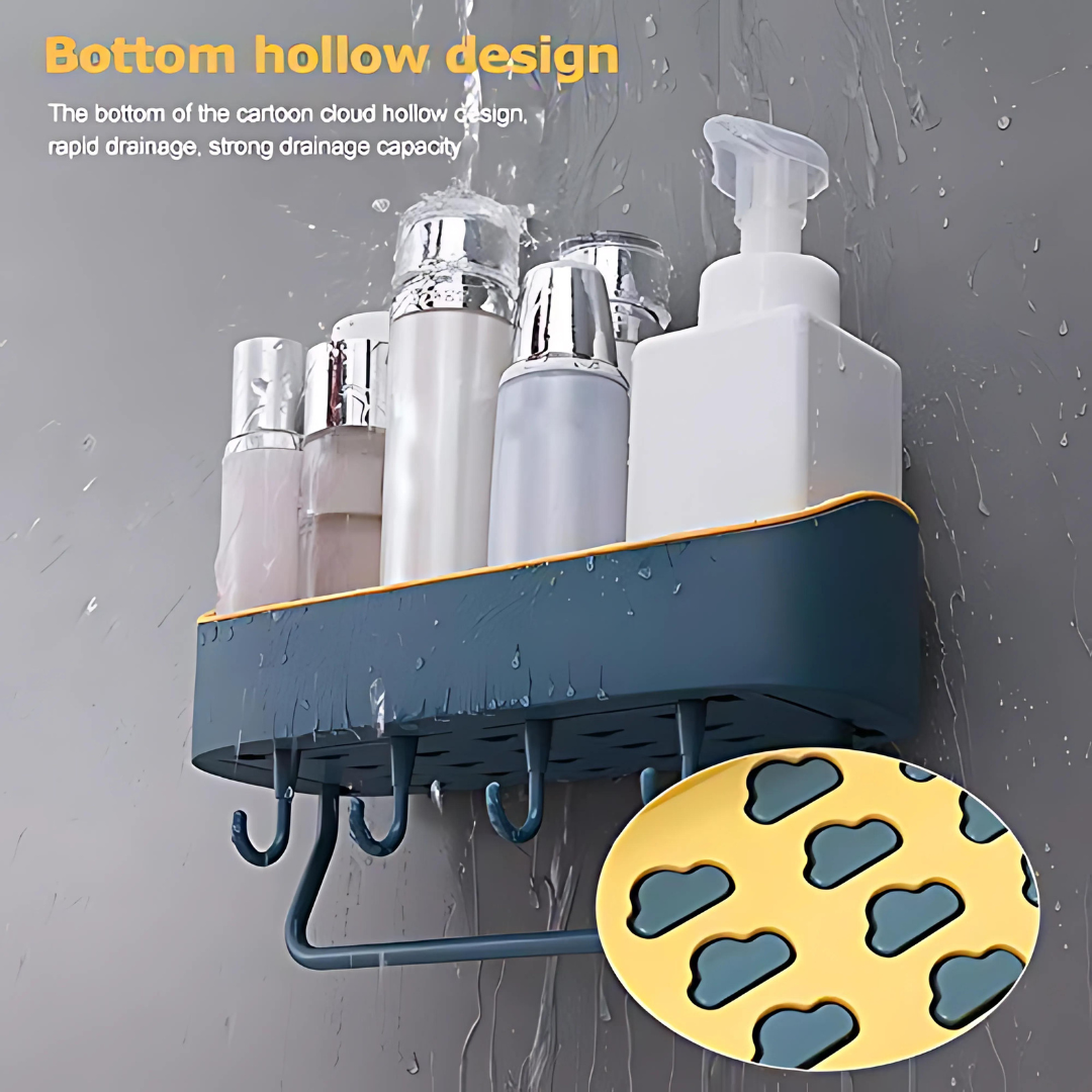 Multipurpose Plastic Kitchen Bathroom Shelf