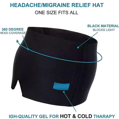 360° Cooling Migraine Relief Cap - Health & Beauty