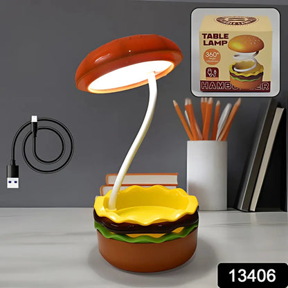 Burger-Shaped LED Desk Lamp