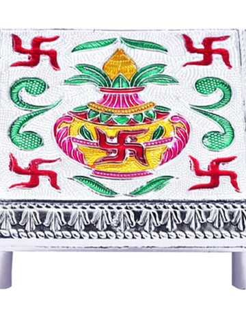 Handcrafted Minakari Bajot Stool