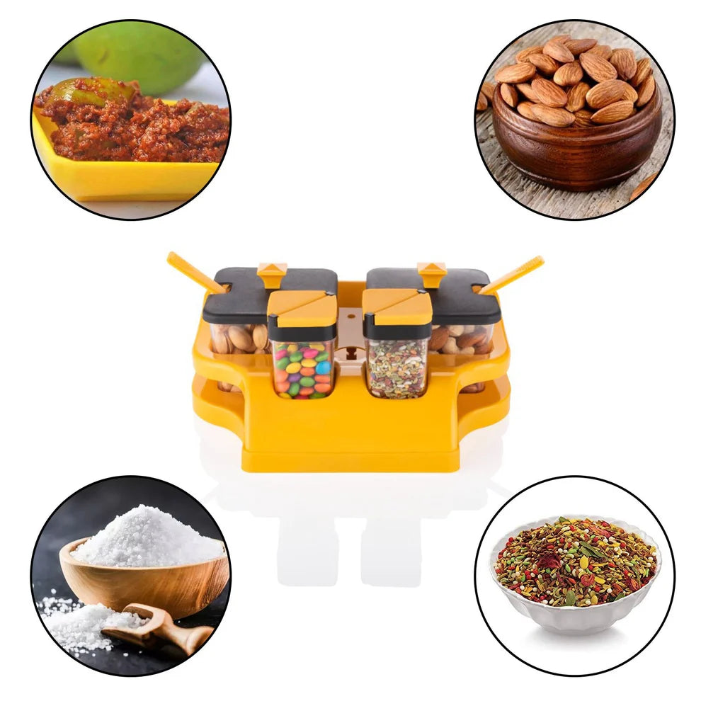 Spice jar set with tray