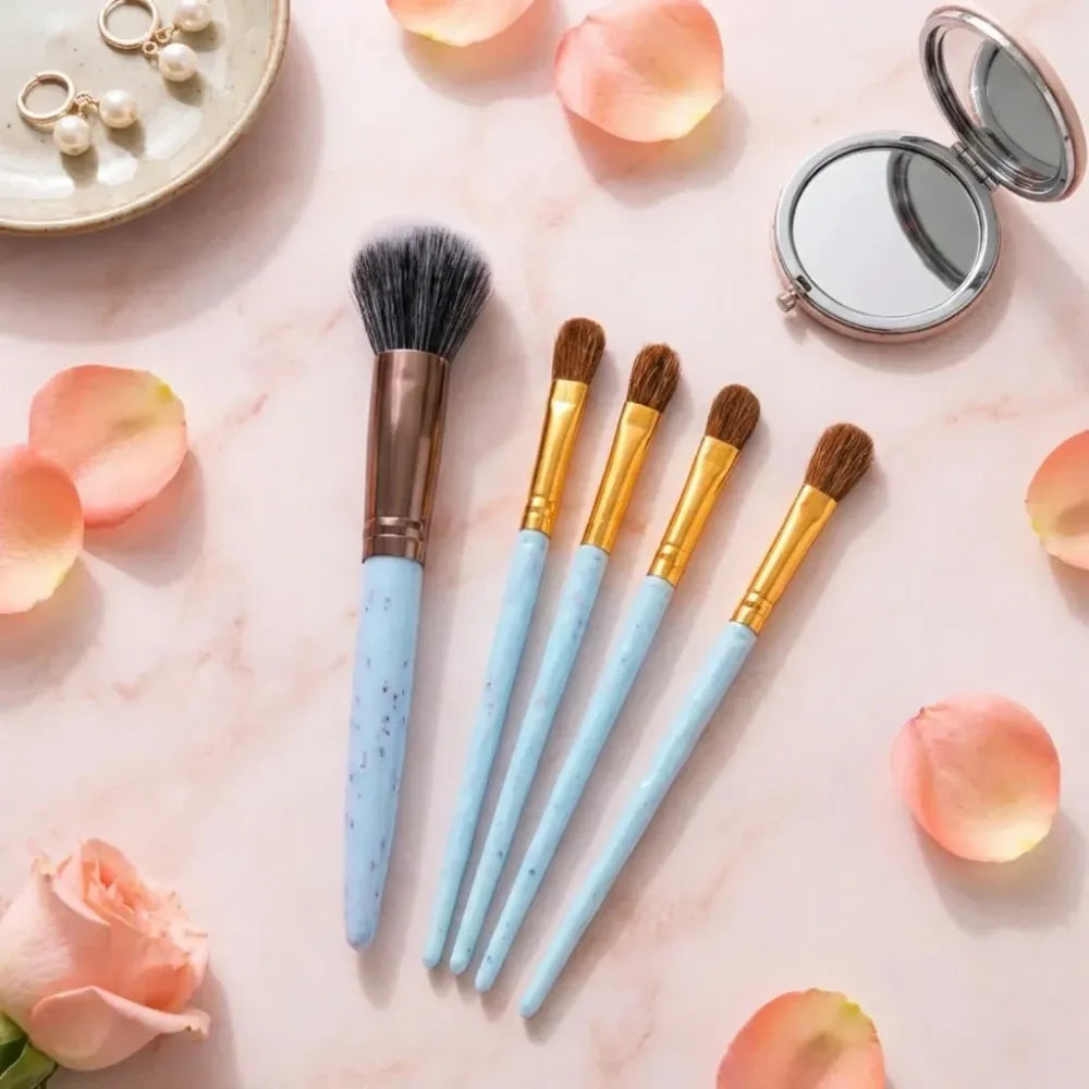 5pc makeup brush tools kit (5 pcs set mix color) - health care