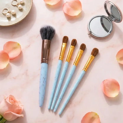 5pc makeup brush tools kit (5 pcs set mix color) - health care
