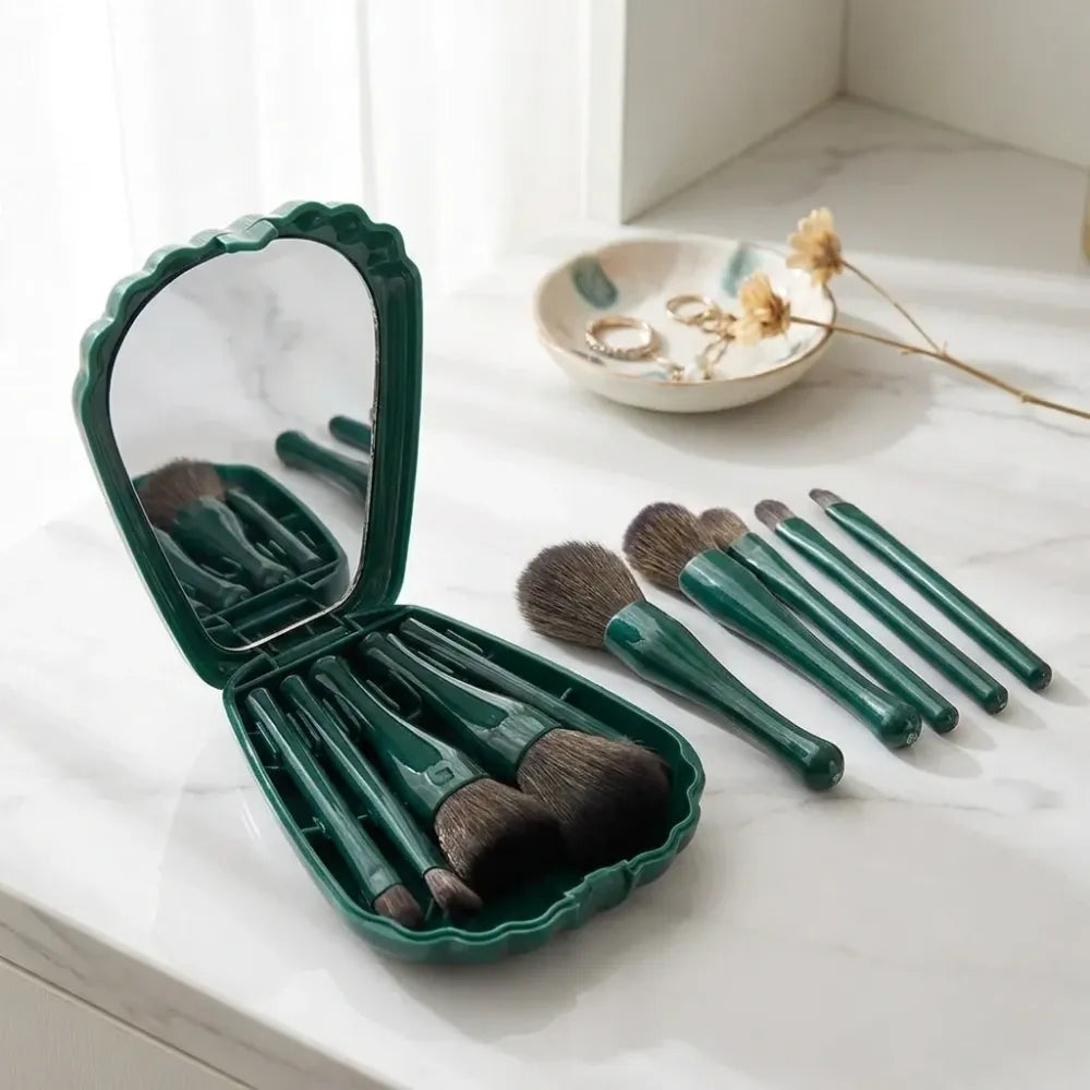 5pcs makeup brush set with case