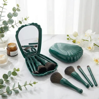 5pcs makeup brush set with case