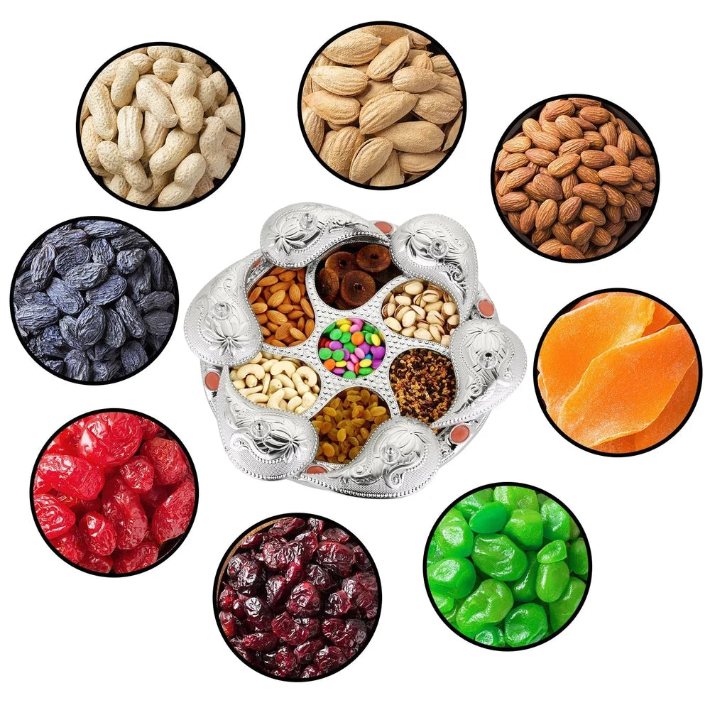 Rotating dry fruit tray