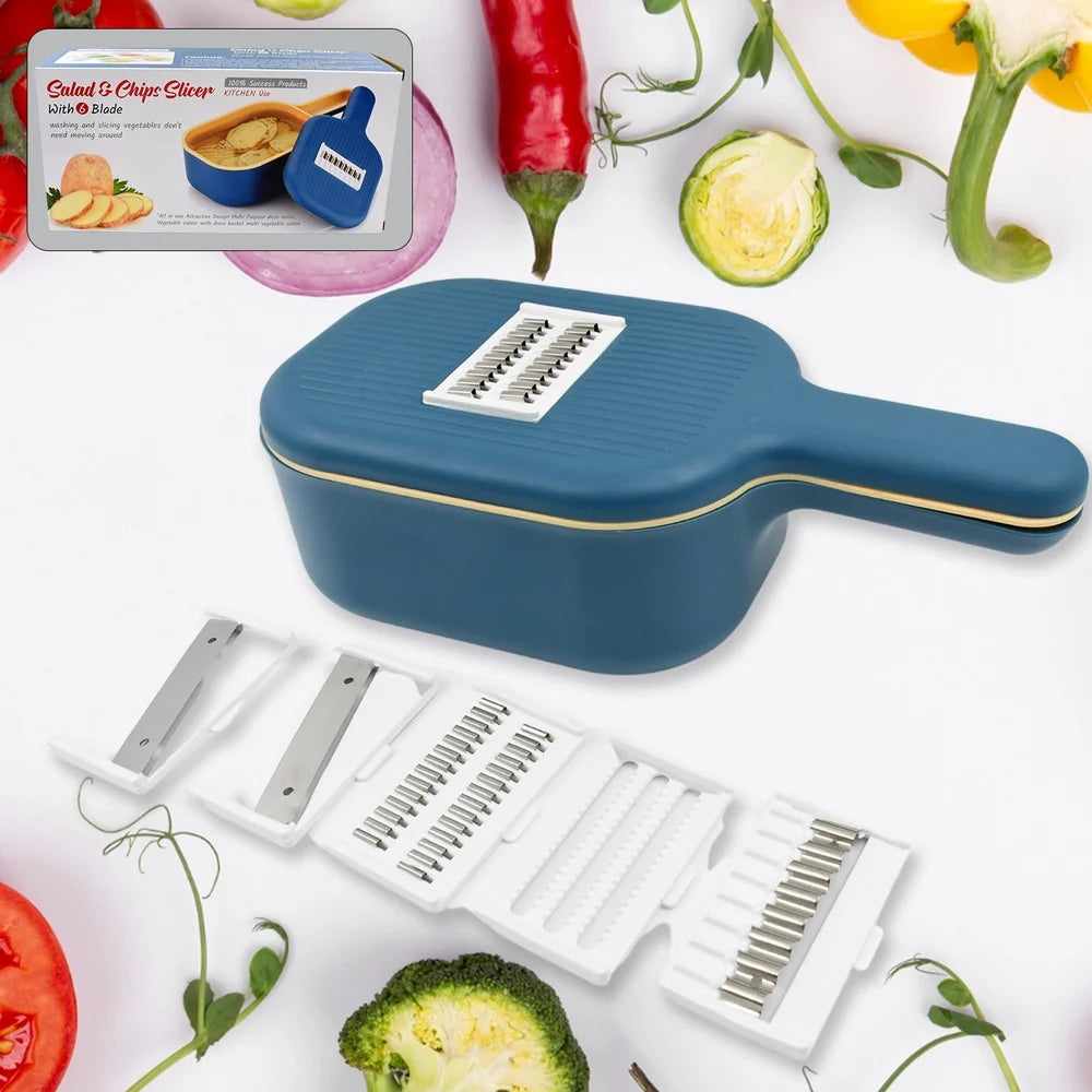 6-blade vegetable slicer cutter