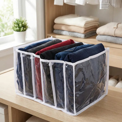 6 grids folding clothes organizer