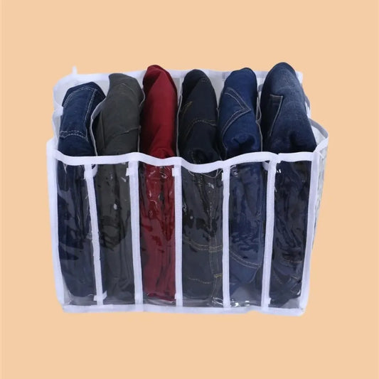 6 grids folding clothes organizer