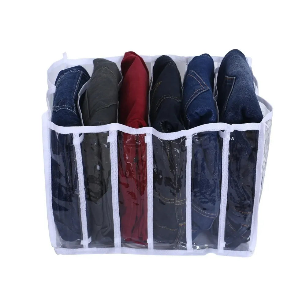 6 grids folding clothes organizer