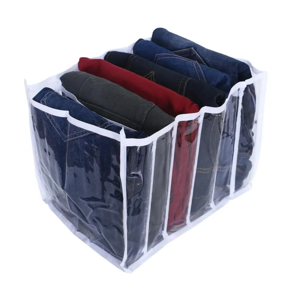 6 grids folding clothes organizer