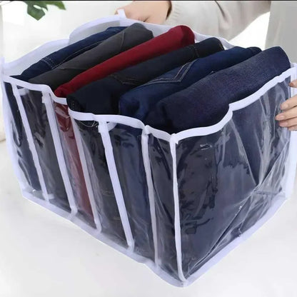 6 grids folding clothes organizer