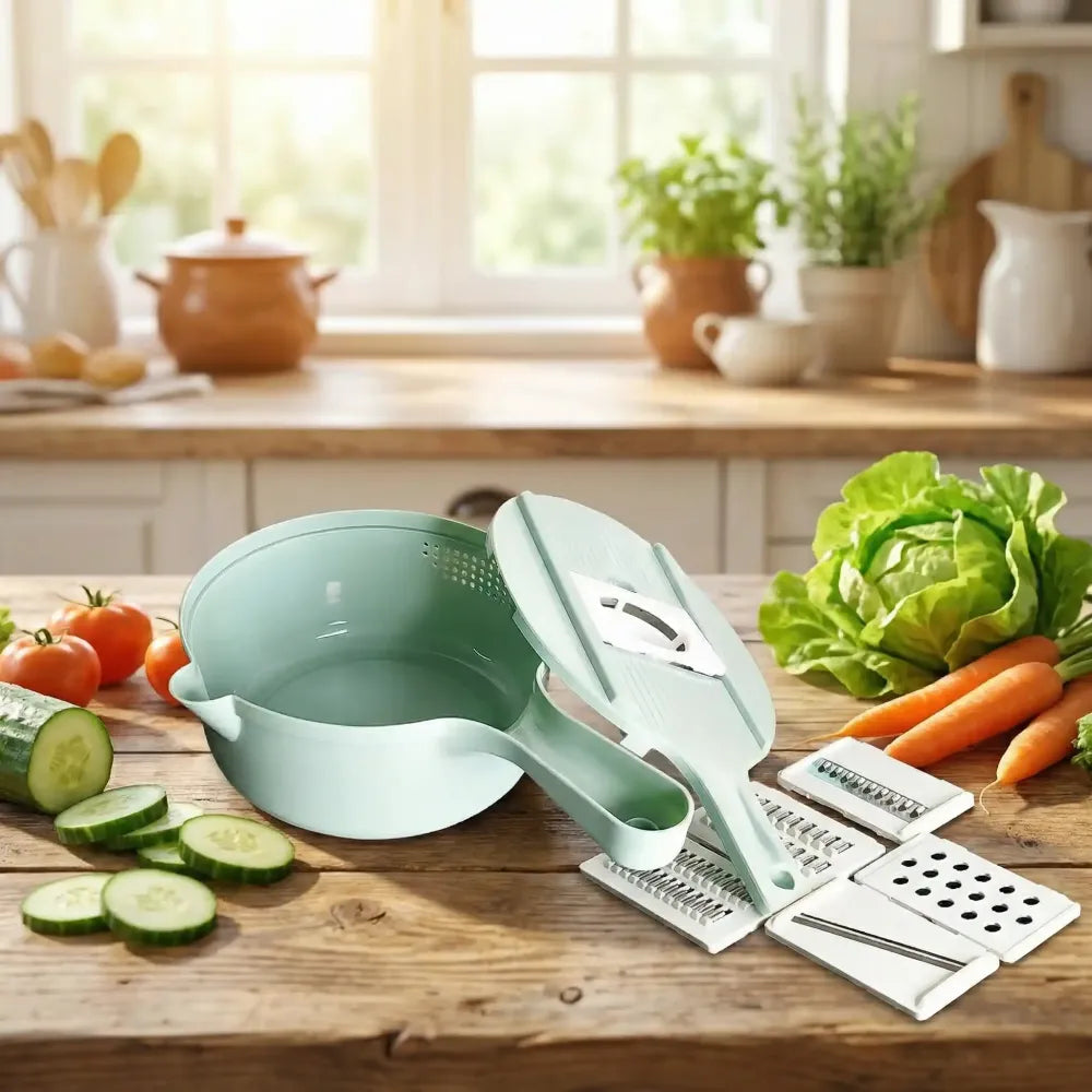 6-in-1 multi-function vegetable chopper - home & kitchen