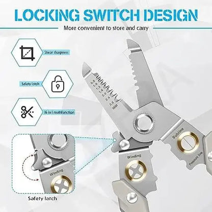 6 in 1 wire stripping pliers