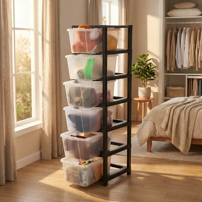 6-layer modular storage drawer cabinet - home & kitchen